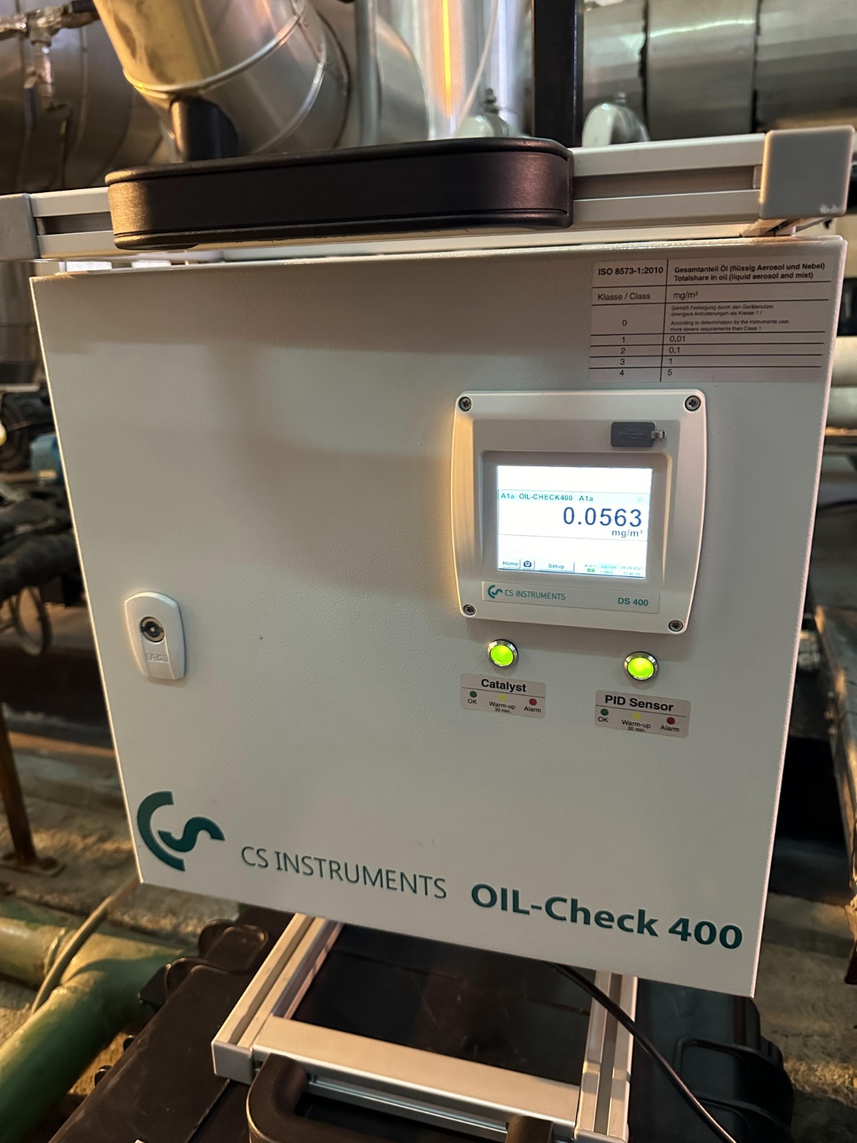کیفیت هوای فشرده تصوصر شاخص oil-check 400