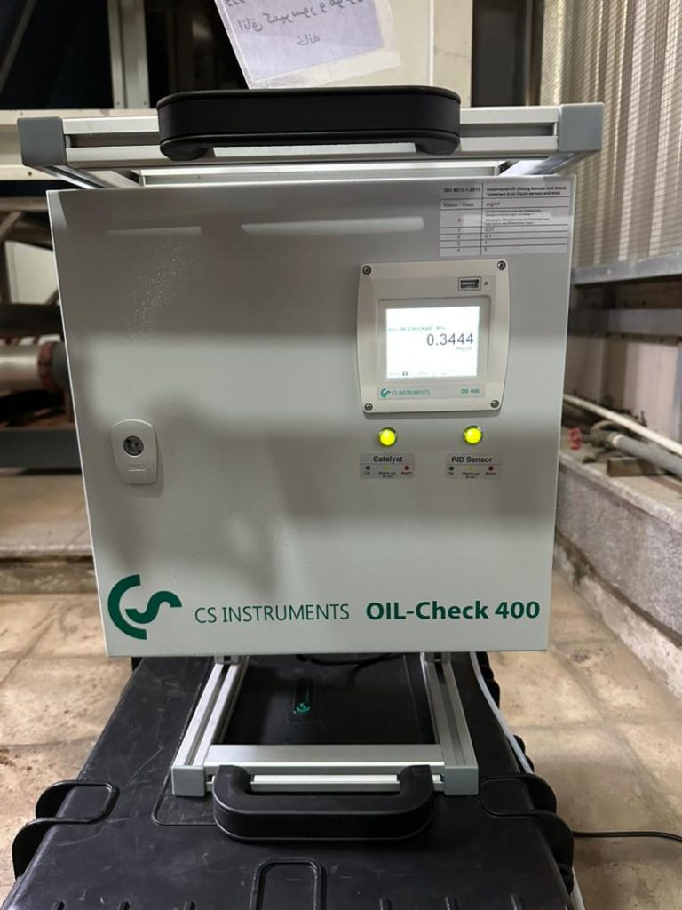 اندازه گیری بخارات روغن هوای فشرده با پیشرفته ترین دستگاه اندازه گیری روغن